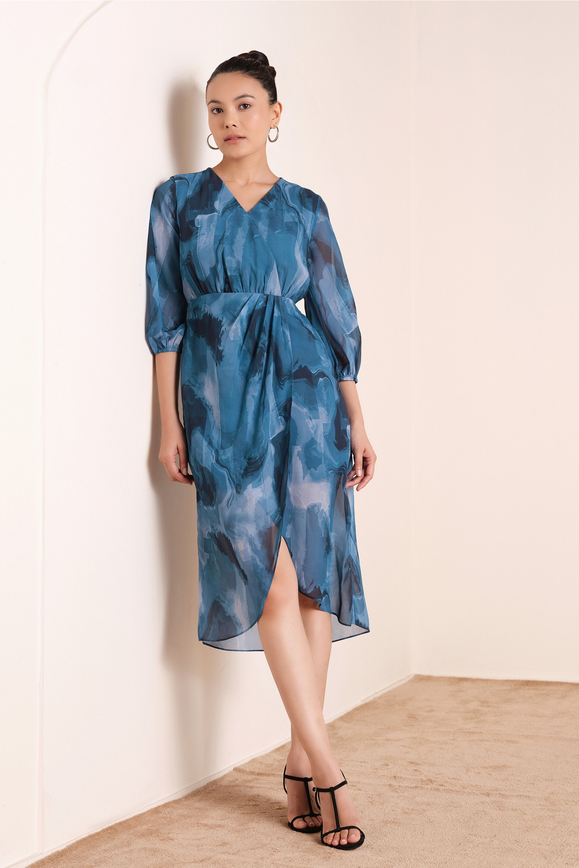 Splash of Blue Dress, Blue, image 3